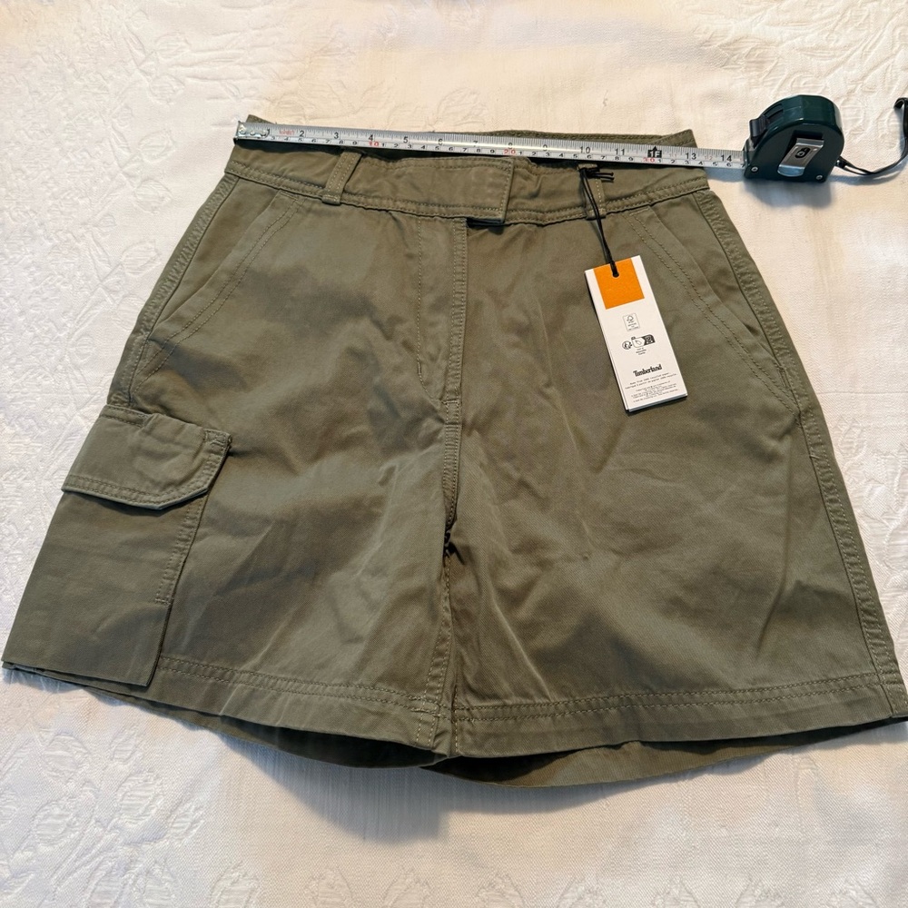 Timberland Women's Olive Cargo Shorts